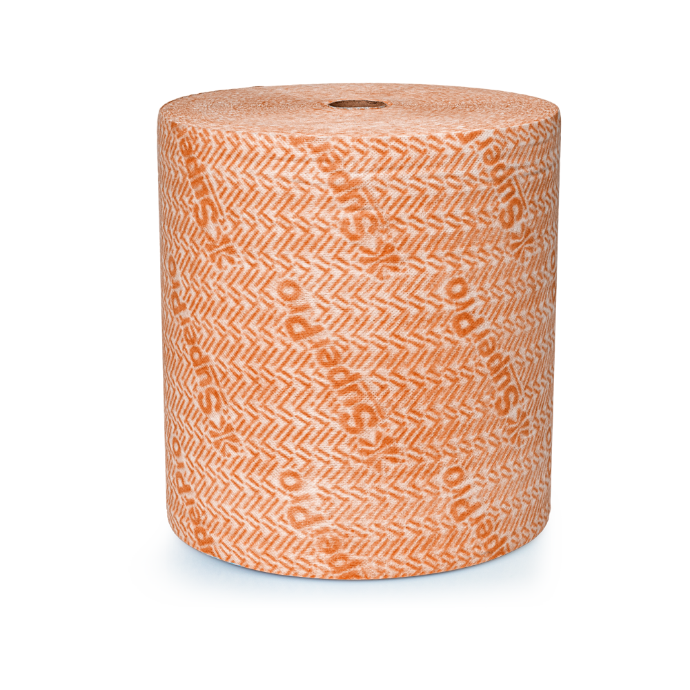 SuperPro Portugal | SuperPro Portugal SuperPro Portugal ROLO TNT LARANJA 300M X 027M 45G ROLO TNT LARANJA 300M X 027M 45G ROLO TNT LARANJA 300M X 0,27M 45G REF.:SP2745LR ROLO TNT LARANJA 300M X 0,27M 45G Indicados para limpeza geral de qualquer tipo de superfície. Podendo usar cada cor de pano em um ambiente, evitando a contaminação cruzada. Utilizado na limpeza geral em variados setores como: hospitais, clínicas, laboratórios, Indústrias, escritórios, restaurantes, bares, açougues, hotéis e etc. OBSERVAÇÕES Aditivo Antiviral E Bactericida DIMENSÕES DO PRODUTO 300m X 0,27m GRAMATURA 45G/M² PESO PRODUTO 3,645 Kg COMPOSIÇÃO VISCOSE E POLIÉSTER PICOTE A Cada 40cm QUANTIDADE POR EMBALAGEM 1 UNIDADE EMBALAGENS POR PALLET 9 X 5 PESO LIQUIDO EMBALAGEM 3,700 Kg PESO BRUTO DA EMBALAGEM 3,800 Kg APLICAÇÃO Limpeza De Superfícies Em Geral. VALIDADE Indeterminada EAN 7908057011761 DUN 17908057011768 | 108 Rolo de TNT laranja de 300 metros SuperPro Bettanin, referência SP2745LR